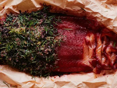Christmas tree cured fish was one well-received recipe Julia Georgallis included in her new cookbook.