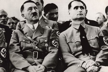 Adolf Hitler and his deputy Rudolf Hess