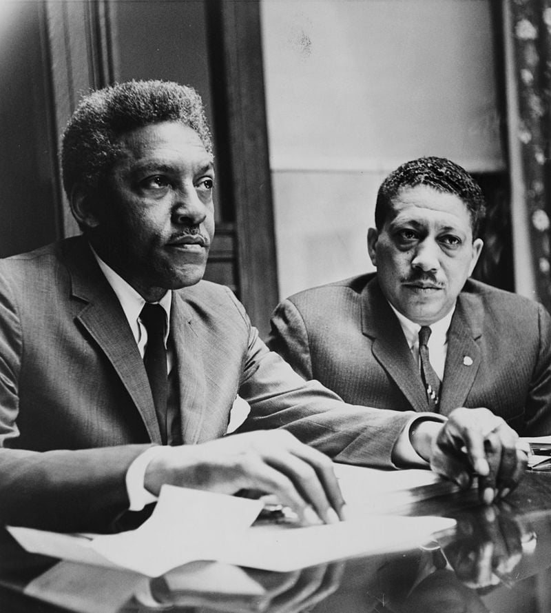 Bayard Rustin and Dr. Eugene Reed