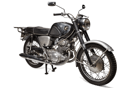 The 1966 Honda CB77, or Super Hawk, that Robert Pirsig rode on his 1968 trip from Minnesota to California that inspired the book, Zen and the Art of Motorcycle Maintenance.  