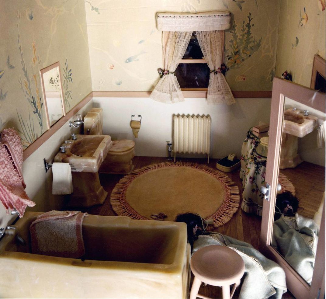 The Pink Bathroom (photograph by Corinne May Botz via U.S. National Library of Medicine)