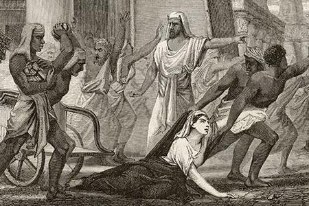 On the streets of Alexandria, Egypt, a mob led by Peter the Lector brutally murdered Hypatia, one of the last great thinkers of ancient Alexandria.