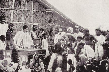 Anti-cholera inoculation in Calcutta in 1894.