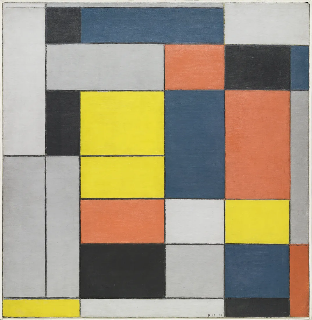 Piet Mondrian's "No. VI / Composition No. II"