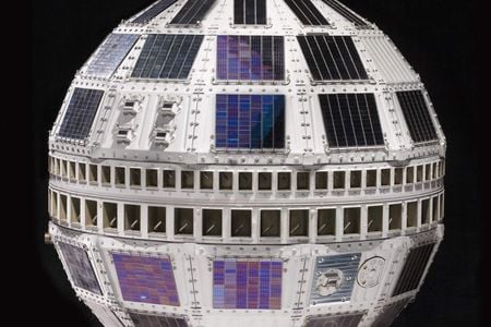 Backup spacecraft for Telstar, the world's first active communications satellite.  Telstar 1 began an era of live international television. After its launch on July 10, 1962, it relayed television images between the United States and France and England. 