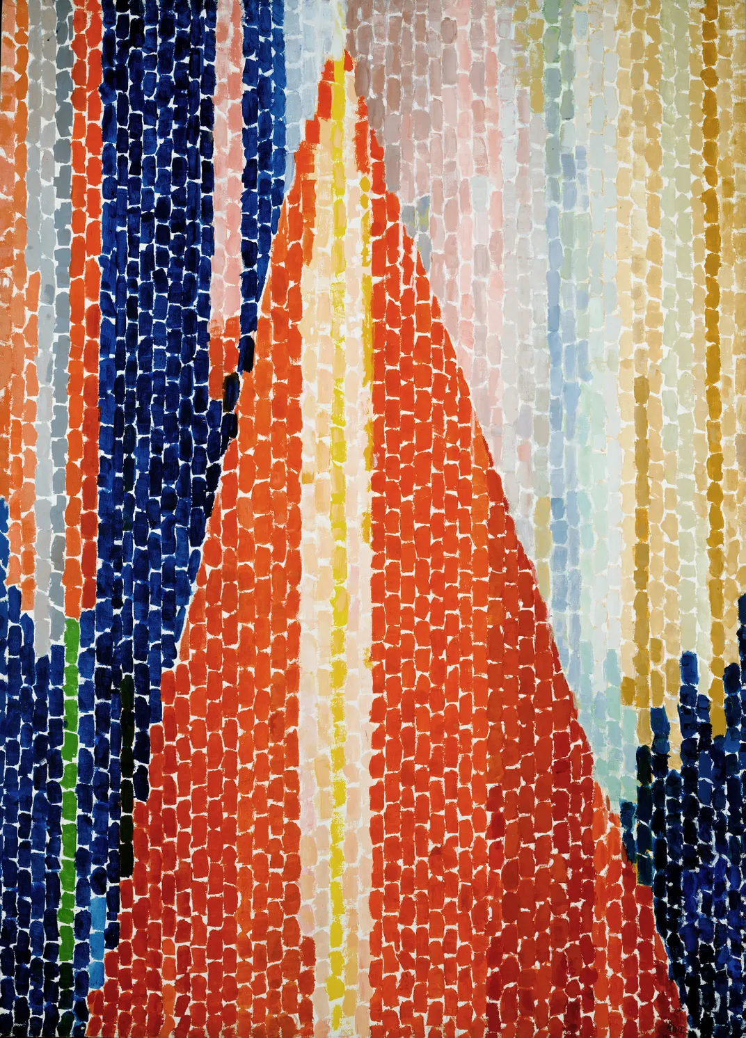Blast Off, Alma Thomas, acrylic on canvas, 1970