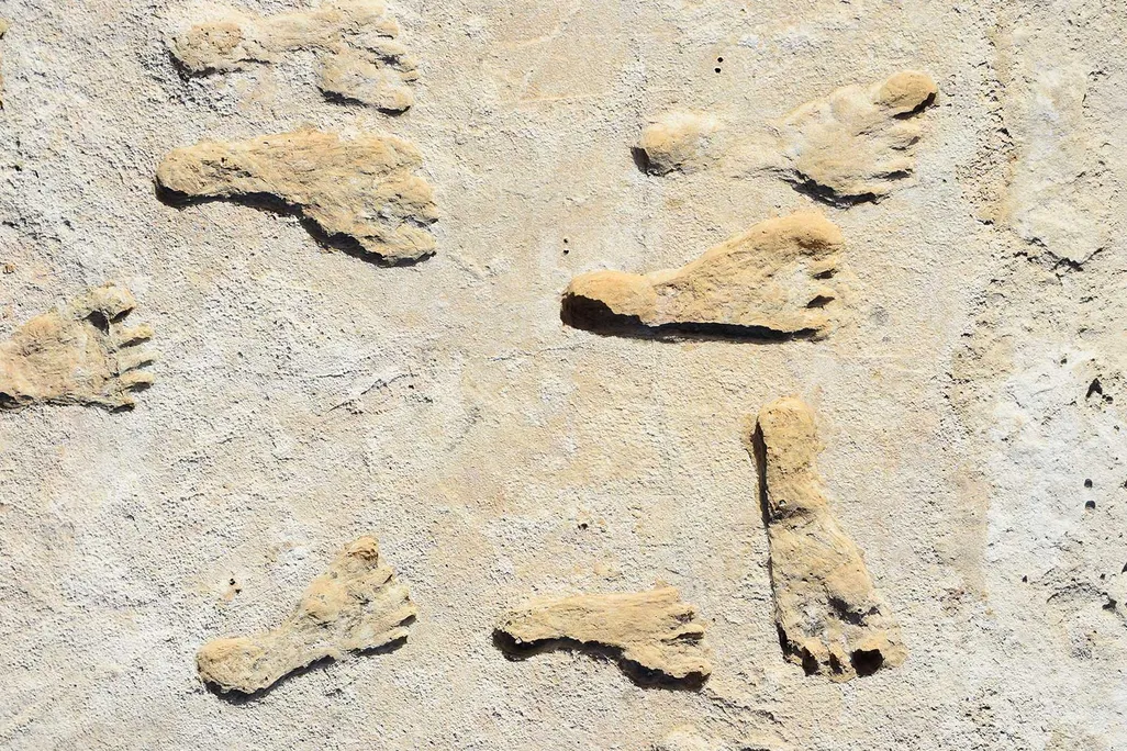 Human Footprints at White Sands