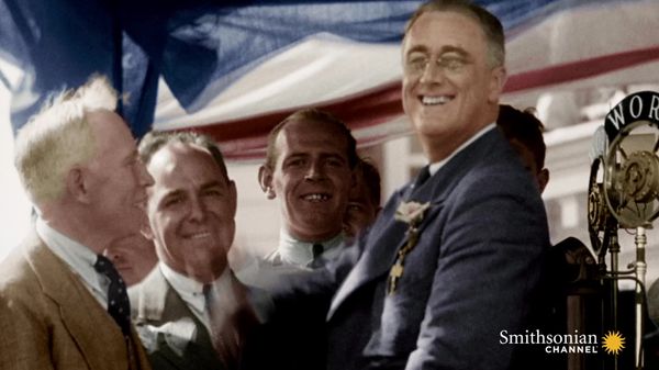 Preview thumbnail for Rare Footage of FDR Walking With Leg Braces