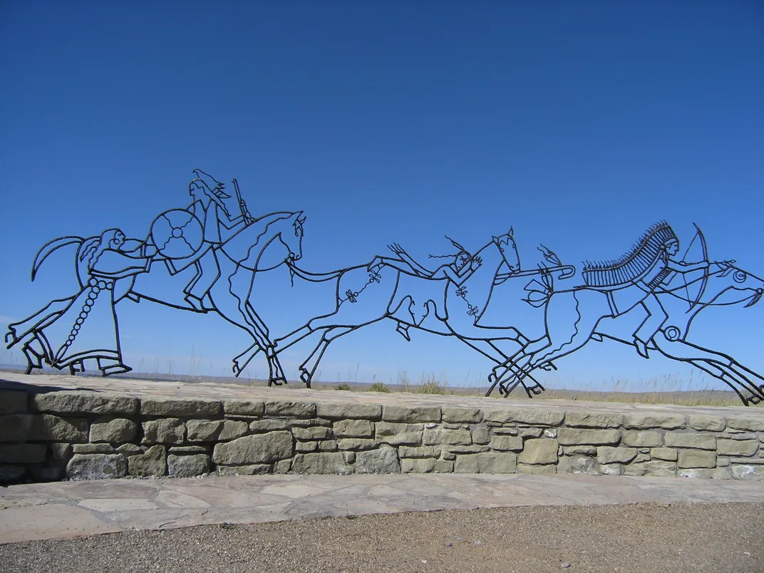 The Indian Memorial at the Little Bighorn Battlefield National Monument