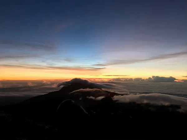 Sunrise Over Mt. Meru Two Hours From the Summit of Mt. Kilimanjaro thumbnail