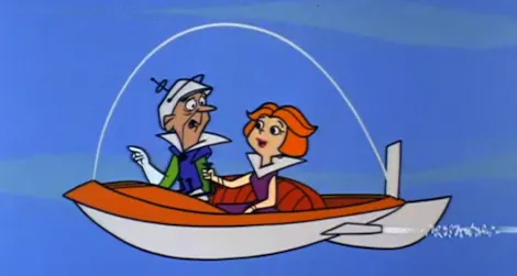 Jane Jetson gets a driving lesson in the 18th episode of “The Jetsons” (1963)
