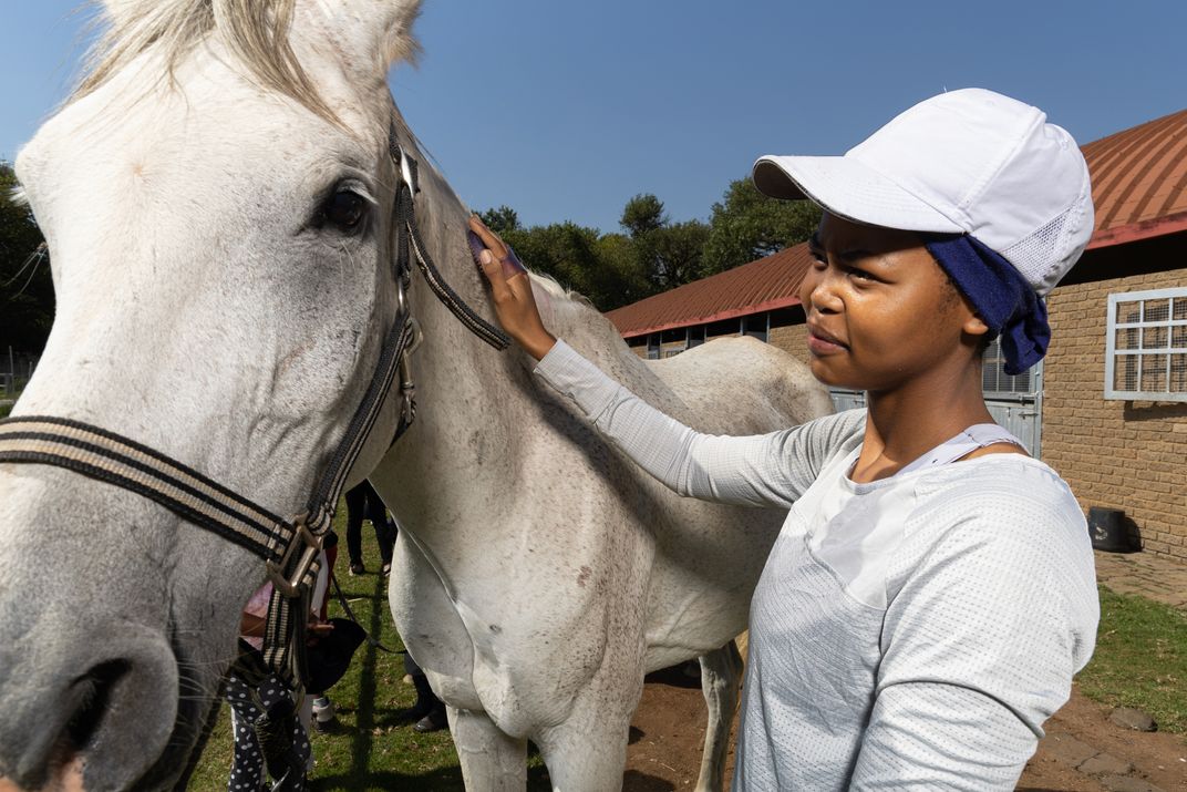 Years of riding under Mafokate have paid off for Naledy Dlamini, who now competes at the national level. She says she hopes her success will inspire other Black women to take up the sport.