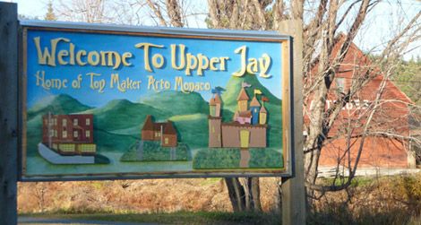 Sign for Upper Jay