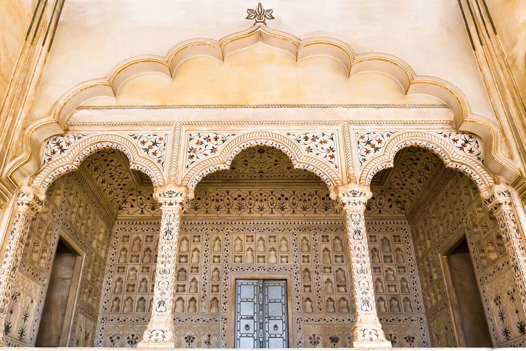 Architectural detail from the Red Fort, Agra