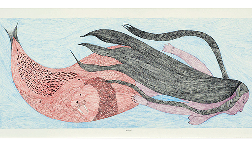 Ningiukulu Teevee, (Canadian [Cape Dorset], b. 1963), 