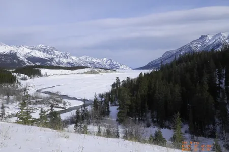 A view of the area of the ice-free corridor today