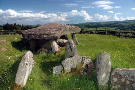 Excavations revealed two distinct phases in Arthur's Stone's construction.