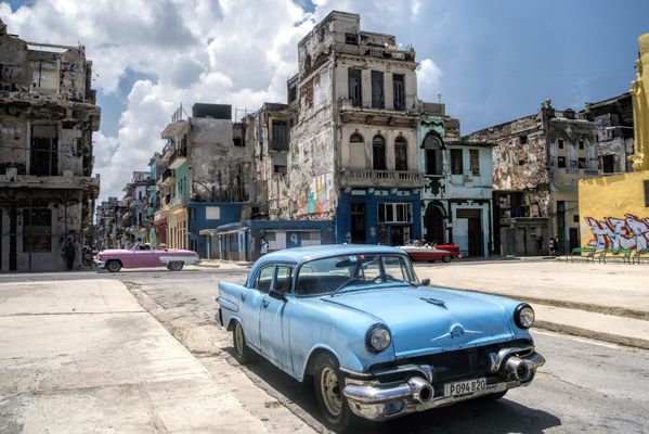 Colorful Cuba street scene. thumbnail