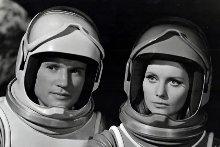 All suited up in Moon Zero Two (1969).