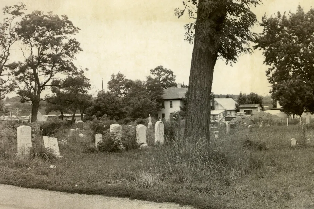 A historic photograph of Lincoln Cemetery