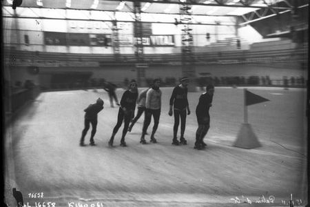 A 24-hour roller skating endurance competition in Paris, held in 1911