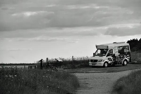 Ice cream van at East Mersea thumbnail