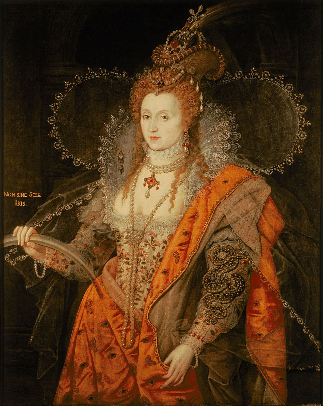 Attributed to Marcus Gheeraerts the Younger, Elizabeth I (The Rainbow Portrait), circa 1602
