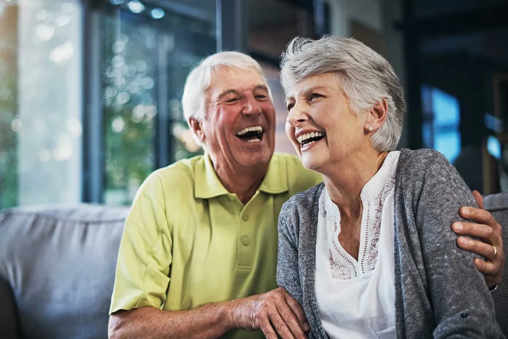 Elderly Couple Laughing