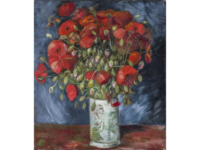 "Vase with Poppies" c. 1886 is authenticated