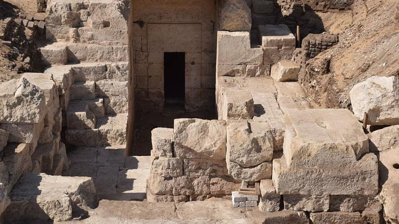 Hidden Entrance to a Mysterious Ancient Temple Found Tucked Away in an  Egyptian Cliff Face