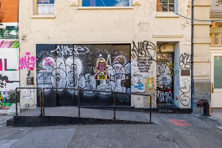 The exterior of 57 Great Jones Street, which actress Angelina Jolie has rented to house her new venture