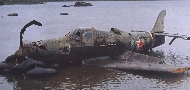 In 2004, salvagers pulled a Bell P-39 from a Siberian lake, where 60 years earlier pilot Ivan Baranovsky had crash-landed it.