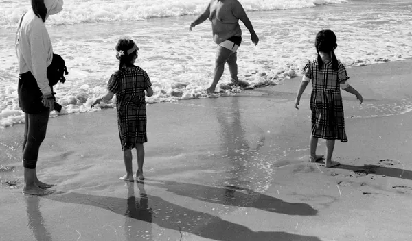 Twins on the beach thumbnail