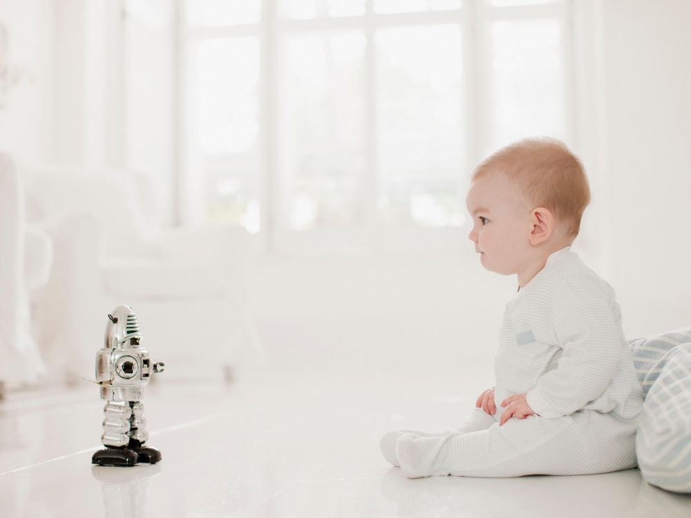 Robot and baby