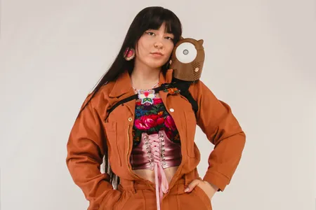 Danielle Boyer wears a Skobot on her shoulder.