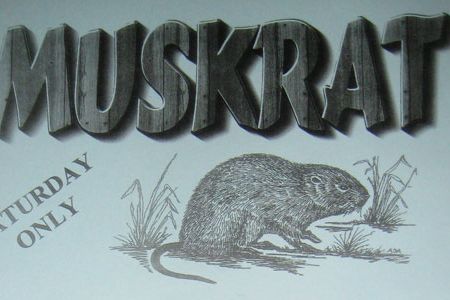 Muskrat lunch was also available in the school cafeteria.