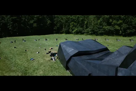 The Hunger Games cornucopia from the first movie.