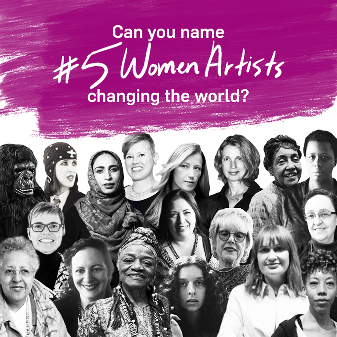 Can you name #5womenartists?