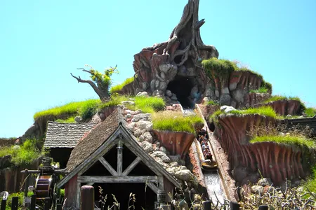 The Splash Mountain ride at Disneyland in California