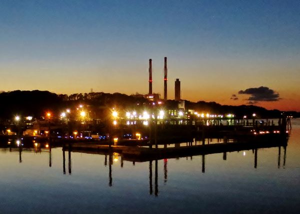 TWILIGHT AT PORT JEFFERSON HARBOR thumbnail