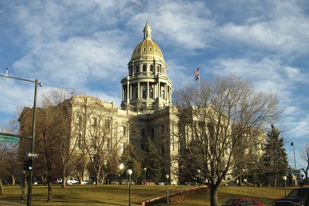 The Colorado State Capitol Building in Denver.