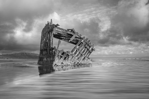 The Bow of the Peter Iredale in the Waves thumbnail