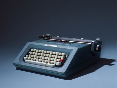 An Olivetti Studio 46 typewriter that belonged to Octavia E. Butler. As the author recalled: &quot;I wrote my first ten books on a manual typewriter.&quot;