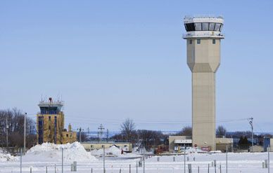 When the Experimental Aircraft Association's airshow opens in Oshkosh, Wisconsin in July, the taller tower may be active.  The snow will be long gone, and by 2009's event, so will the old tower.
