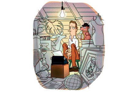 Surveys say that nearly 73 percent of all Americans enter their houses via the garage—each of them staring straight ahead to avoid seeing the stuff piled up where the cars are supposed to go.