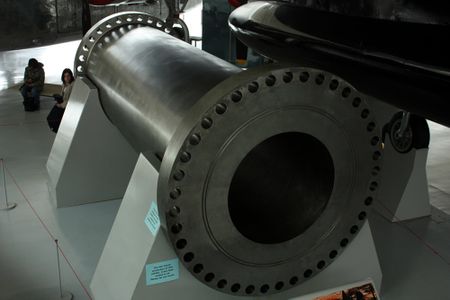 Part of the seized "Supergun," now at a museum in England.