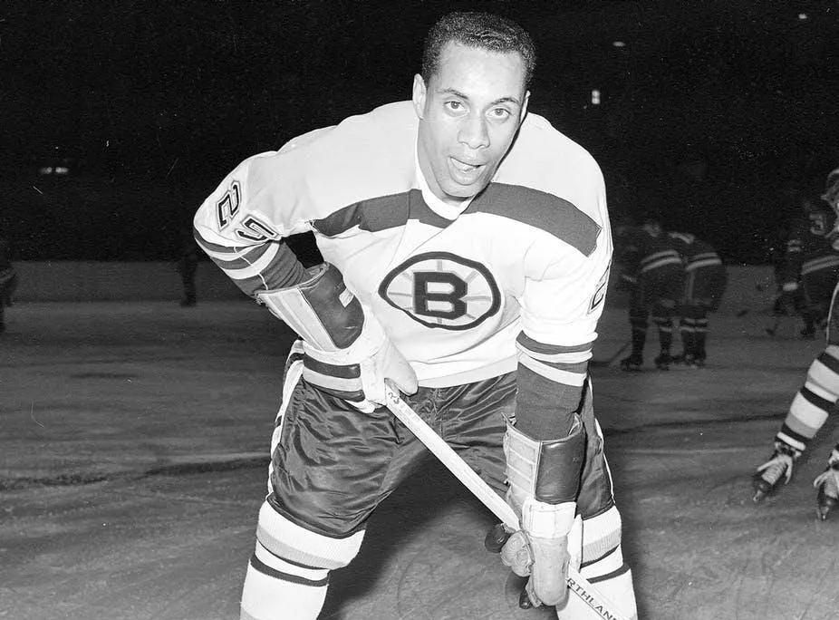 Boston Bruins forward Willie O'Ree