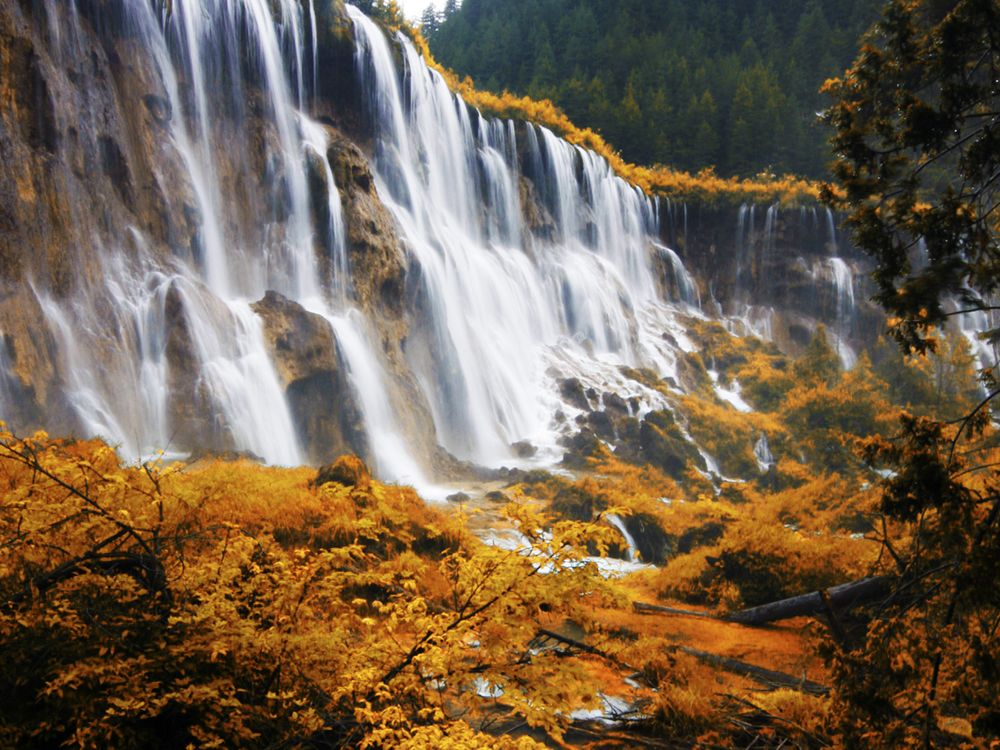 Wall of Water, Jiu Zhai Gou World Heritage Site in China. | Smithsonian ...