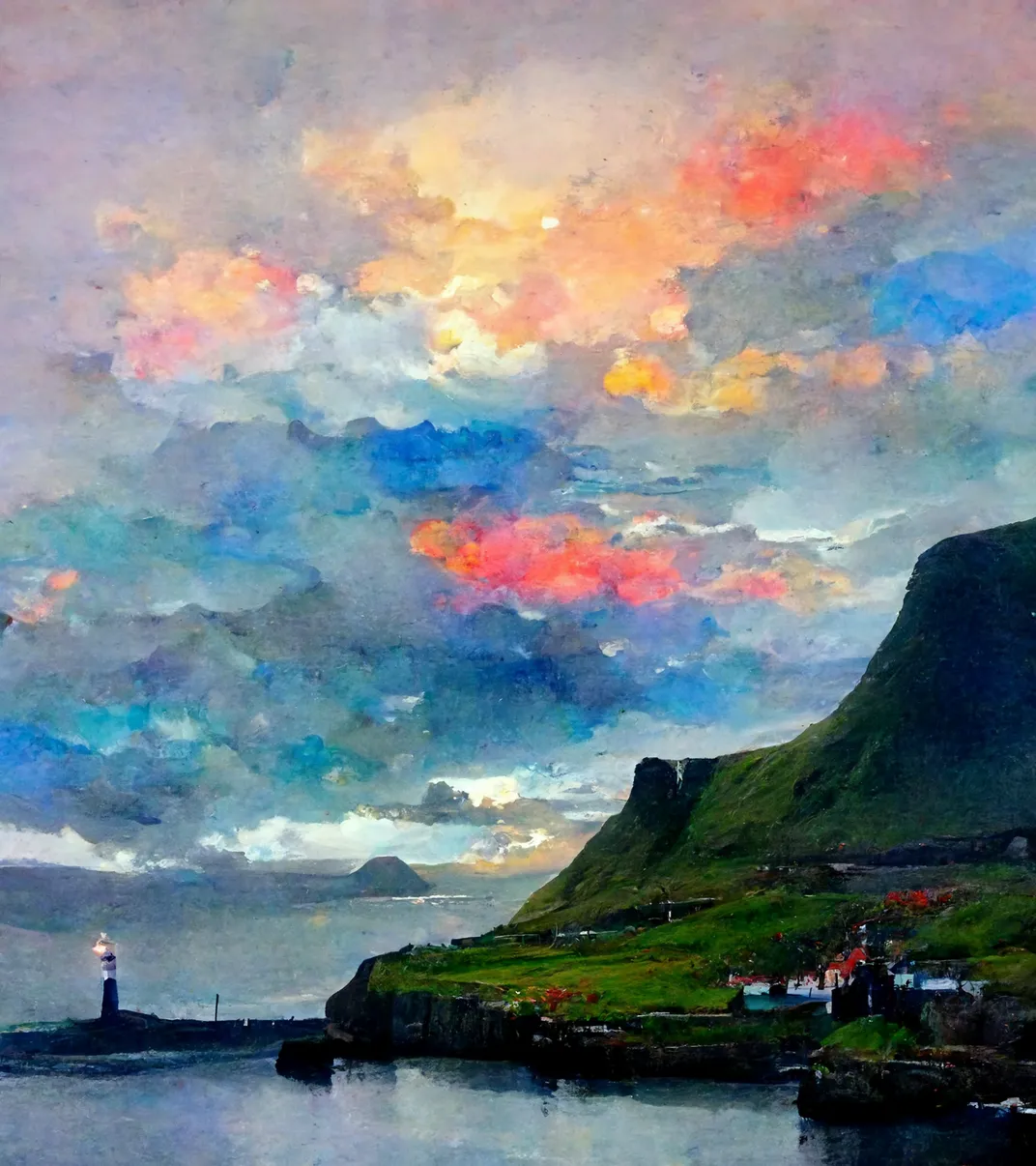 Natioanal Gallery of the Faroe Islands AI Exhibit Image Inspired by Monet