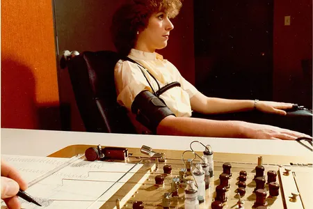 A government demonstration of the polygraph from the 1970s